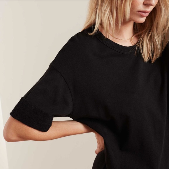 James Perse French Terry T Shirt Dress NWT Size 2 Medium - Picture 3 of 12